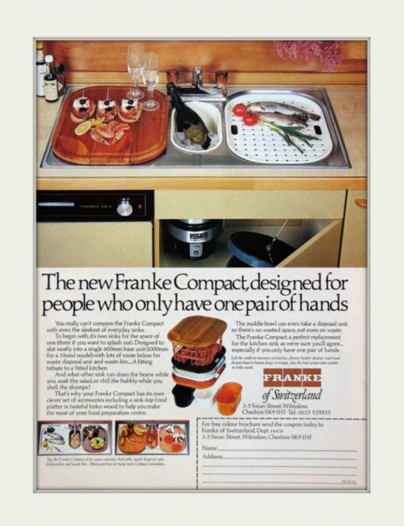 The new Franke Compact designed for people who only have one pair of hands