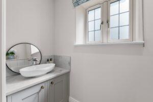 Green & Neutral In-Frame Kitchen in Lower Broadheath