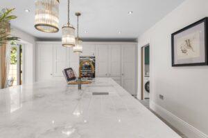 Green & Neutral In-Frame Kitchen in Lower Broadheath