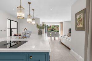 Green & Neutral In-Frame Kitchen in Lower Broadheath