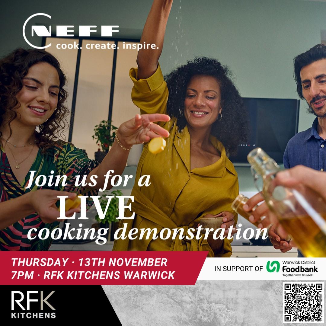 NEFF Cookery Demonstration at our Warwick Showroom