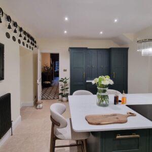 Dark Green In-Frame Kitchen in Clifton