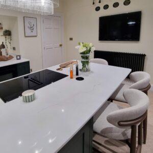 Dark Green In-Frame Kitchen in Clifton