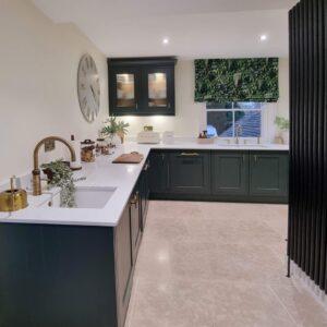 Dark Green In-Frame Kitchen in Clifton