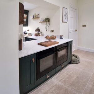 Dark Green In-Frame Kitchen in Clifton