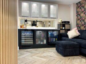 Sand Modern Kitchen in Rugby