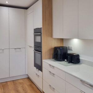 White & Oak Modern Kitchen in Hillside