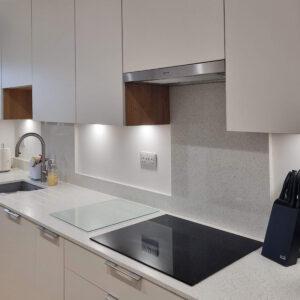 White & Oak Modern Kitchen in Hillside