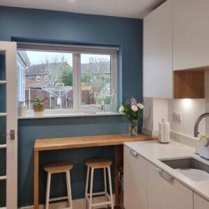 White & Oak Modern Kitchen in Hillside